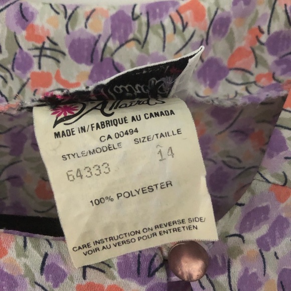 Vintage‎ D’Allaird’s Floral Top | Size 14 - Picture 3 of 7